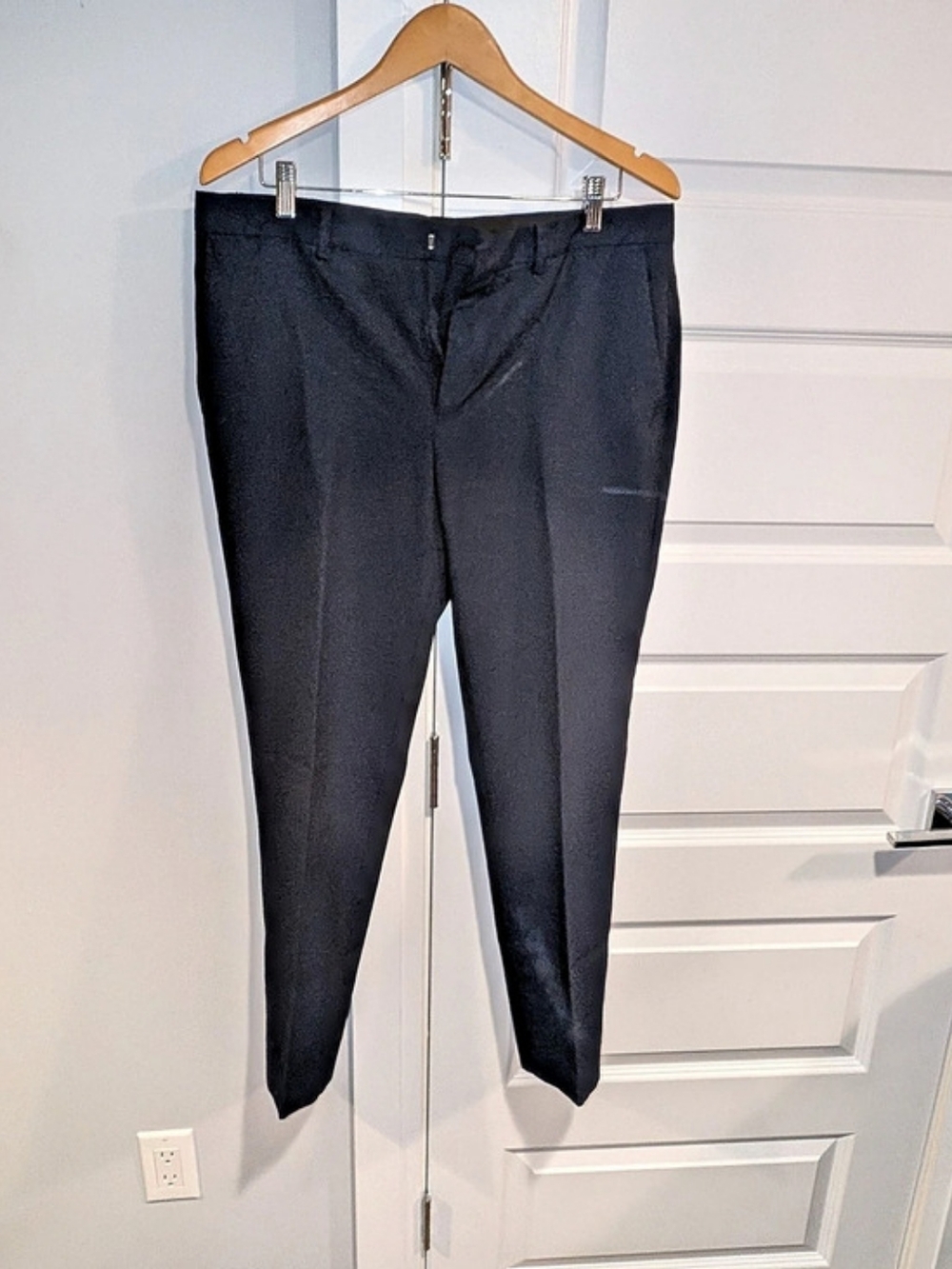Topman Tapered Dress Pants in Black Waist 34R